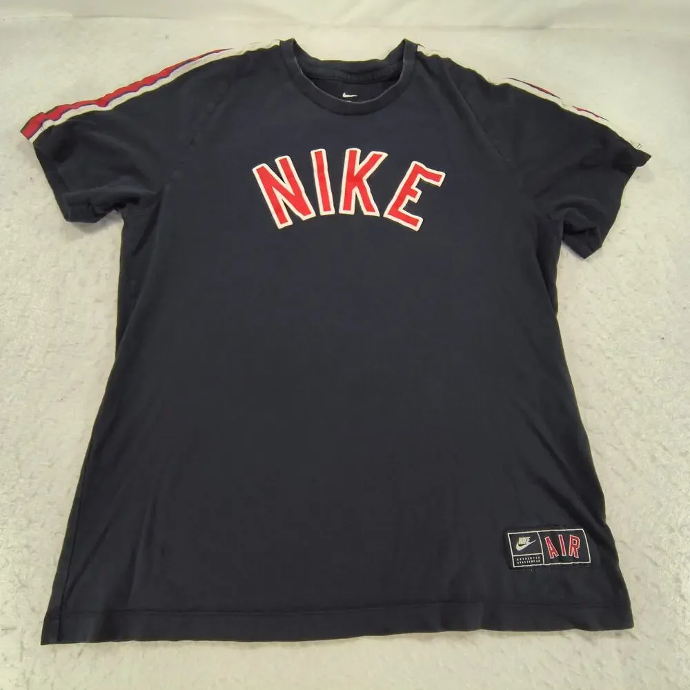 Nike Tee Short Sleeve Casual Crew Neck Shirt Mens Size Extra Large XL Black Red